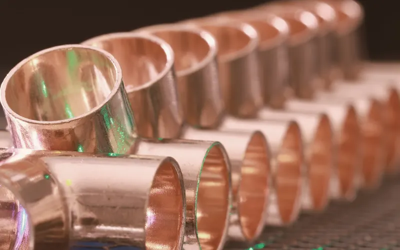 Copper pipe fittings for hot water systems